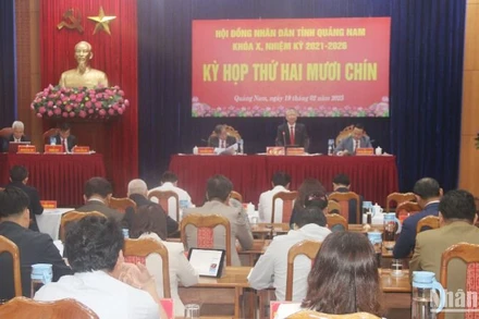 Quang cảnh kỳ họp thứ 29, Hội đồng nhân dân tỉnh Quảng Nam. 