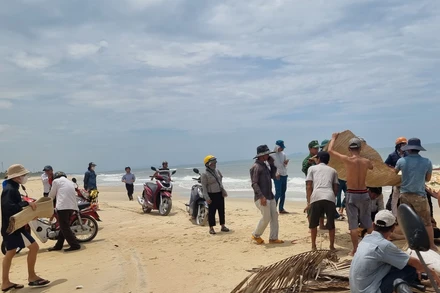 Khu vực phát hiện thi thể nạn nhân.