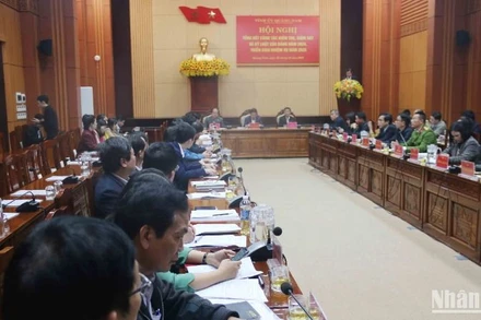 Quang cảnh hội nghị tổng kết công tác kiểm tra, giám sát và kỷ luật Đảng năm 2024