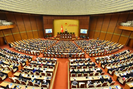 Toàn cảnh kỳ họp bất thường lần thứ 9 của Quốc hội khai mạc ngày 12/2.