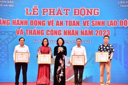 Lễ phát động Tháng Hành động về An toàn, vệ sinh lao động và Tháng Công nhân năm 2023.