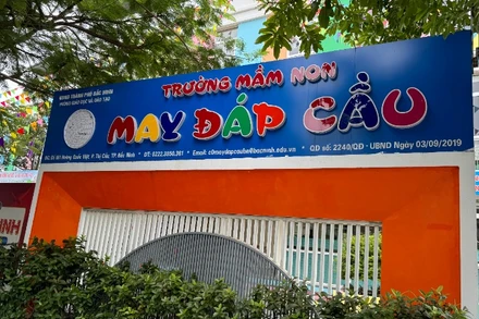 Công ty cổ phần Tổng công ty may Đáp Cầu cơ quan chủ quản của Trường mầm non tư thục May Đáp Cầu đã ra quyết định tạm đình chỉ công tác giáo viên đứng lớp để xảy ra sự việc đáng tiếc.