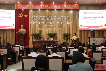 Quang cảnh kỳ họp.