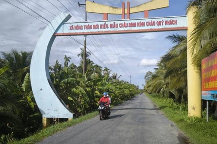 Xã nông thôn mới kiểu mẫu Châu Bình hai lần được phong tặng danh hiệu Anh hùng. (Ảnh: HOÀNG TRUNG)