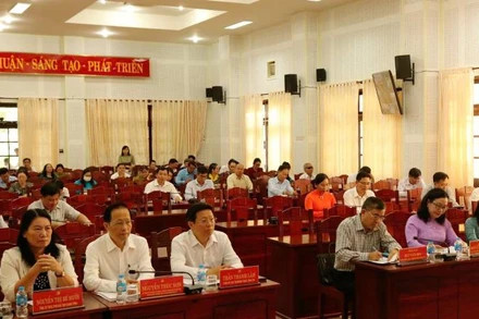 Tỉnh Bến Tre phát động Cuộc thi chính luận bảo vệ nền tảng tư tưởng của Đảng. (Ảnh: HOÀNG TRUNG)