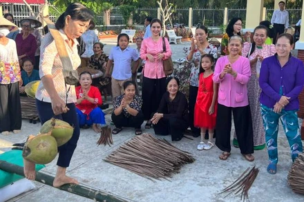 Nhiều hoạt động sôi nổi tại Ngày hội đại đoàn kết toàn dân tộc ở tỉnh Bến Tre.