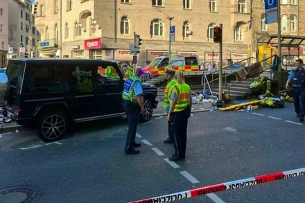 Hiện trường vụ việc. (Ảnh: DPA/TTXVN)