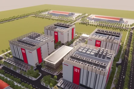 Phối cảnh trung tâm dữ liệu quy mô siêu lớn Tân Phú Trung của Viettel.