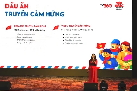 Giám đốc Trung tâm Dịch vụ truyền hình Phạm Thanh Phương phát biểu tại lễ phát động.