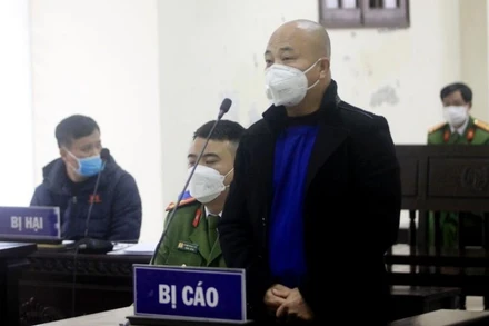 Nguyễn Xuân Đường, tức Đường “Nhuệ” tại tòa.