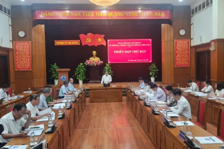 Phiên họp lần thứ 7 của Ban Chỉ đạo Thành ủy Đà Nẵng về công tác phòng, chống tham nhũng, tiêu cực. 