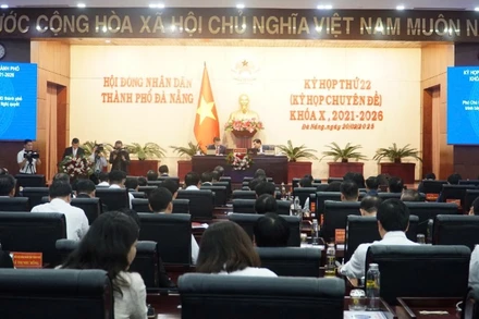 Quang cảnh Kỳ họp thứ 22 HĐND thành phố Đà Nẵng.