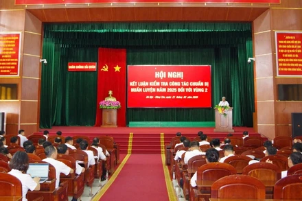 Kết luận chuyến kiểm tra công tác huấn luyện, sẵn sàng chiến đấu năm 2025.