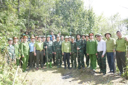 Lãnh đạo tỉnh Lào Cai trực tiếp vào hiện trường kiểm tra, chỉ đạo công tác chữa cháy rừng tại xã Tả Van, thị xã Sa Pa (Lào Cai).