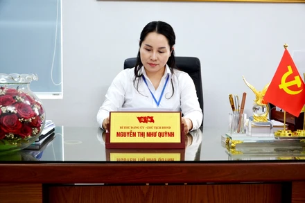 Bà Nguyễn Thị Như Quỳnh, Bí thư Đảng ủy phường Xuân Tăng, thành phố Lào Cai, tỉnh Lào Cai. (Ảnh: QUỐC HỒNG)