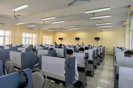 Thí sinh dự thi Đánh giá năng lực của Đại học Quốc gia Hà Nội (VNU) năm 2024.