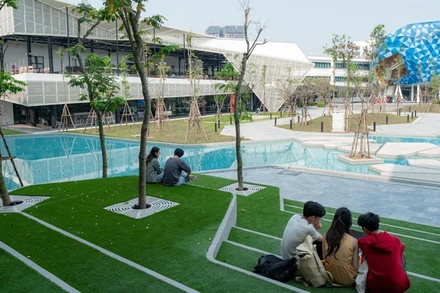 Khuôn viên tại Trường đại học Anh Quốc Việt Nam.