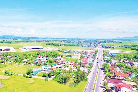 Cụm công nghiệp đang hình thành Thạch Long, huyện Thạch Hà, Hà Tĩnh. 