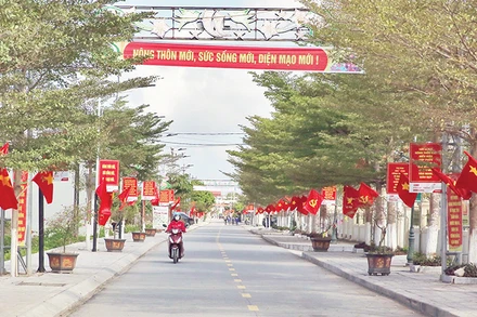 Ðường giao thông ở xã Yên Lâm, huyện Yên Mô. (Ảnh ANH TUẤN) 