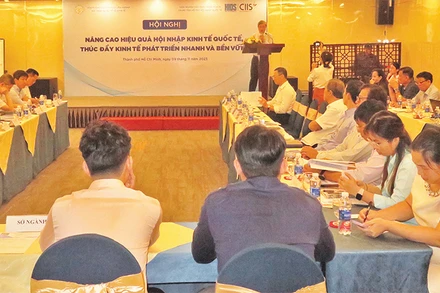 Các chuyên gia giải thích những chính sách về hội nhập kinh tế quốc tế với doanh nghiệp trong một hội nghị vừa được tổ chức tại Thành phố Hồ Chí Minh. 