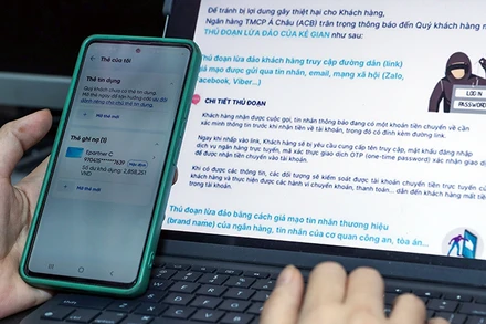 Người dân cần cảnh giác trước các cuộc gọi rác, tin nhắn rác. (Ảnh QUANG VINH) 