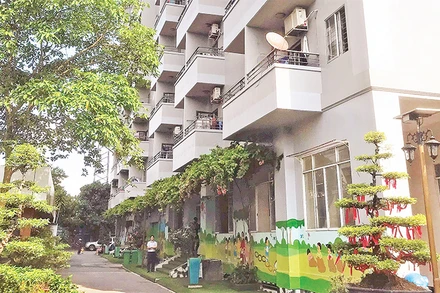 Nhà lưu trú công nhân của Công ty Thiên Phát, thành phố Thủ Ðức, Thành phố Hồ Chí Minh. 