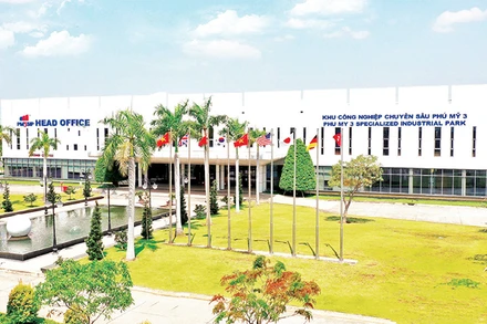 Trụ sở Khu công nghiệp chuyên sâu Phú Mỹ 3. 
