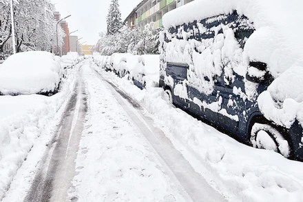 Tuyết rơi dày ở thành phố Munich của Ðức. (Ảnh REUTERS) 