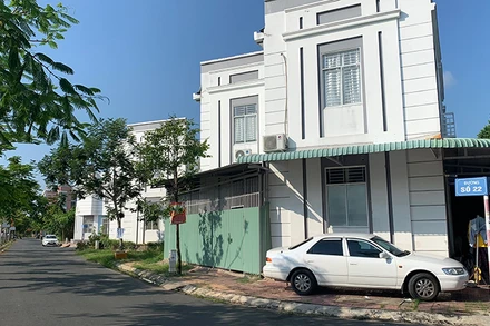 Một góc khu dân cư Thường Thạnh phần mở rộng 7ha xây dựng sai quy hoạch phê duyệt. (Ảnh THANH TÂM) 