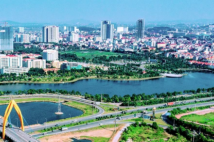 Một góc thành phố Bắc Ninh hôm nay. 