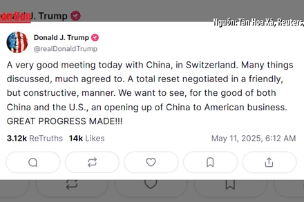 [Video] Ông Donald Trump ca ngợi cuộc đàm phán thương mại Mỹ - Trung