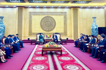 Quang cảnh buổi làm việc.