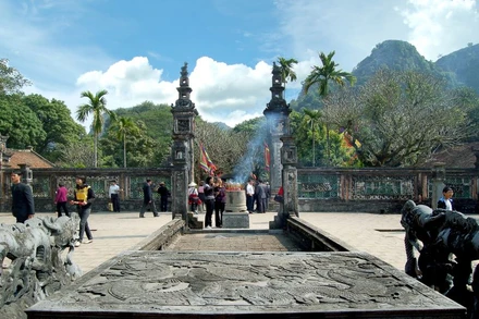 Đền Vua Đinh tại huyện Hoa Lư, tỉnh Ninh Bình. (Ảnh: Sở Du lịch Ninh Bình)