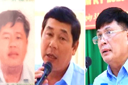 Các đối tượng: Lộc, Cường, Đạt (từ trái qua).