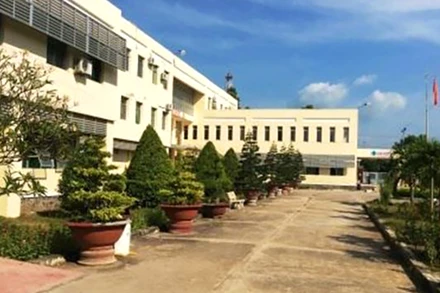 Khuôn viên Bệnh viện đa khoa khu vực Tháp Mười.