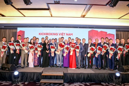 Các thành viên Ban chấp hành Liên đoàn Kickboxing Việt Nam.