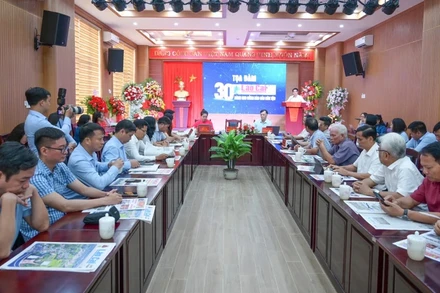 Buổi tọa đàm chiều 21/6 của Báo Lào Cai.