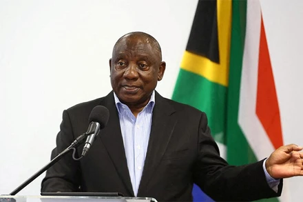 Tổng thống Cộng hòa Nam Phi Cyril Ramaphosa. (Ảnh: REUTERS)
