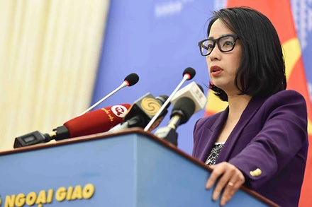 Người phát ngôn Bộ Ngoại giao Phạm Thu Hằng. (Ảnh: Bộ Ngoại giao cung cấp)