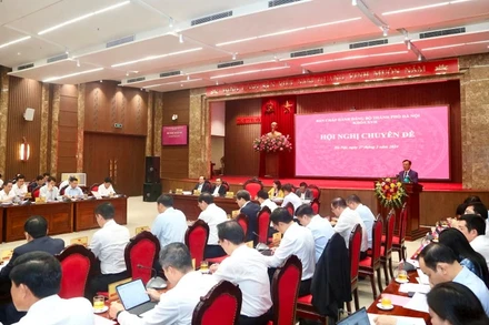 Hội nghị Thành ủy Hà Nội ngày 27/3.