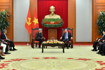 Tổng Bí thư Tô Lâm tiếp Chủ tịch Tập đoàn NVIDIA Jensen Huang