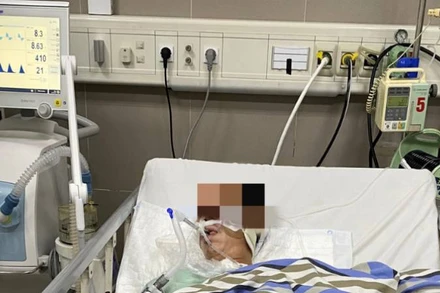 Bệnh nhân bị ngộ độc khí CO đang điều trị tại Bệnh viện Đa khoa tỉnh Lạng Sơn.