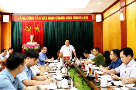 Ban chỉ đạo 389 tỉnh Lạng Sơn họp triển khai công tác ngăn chặn gia cầm nhập lậu.