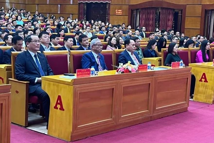 Quang cảnh lễ tôn vinh các doanh nhân, doanh nghiệp tỉnh Lạng Sơn lần thứ tư.