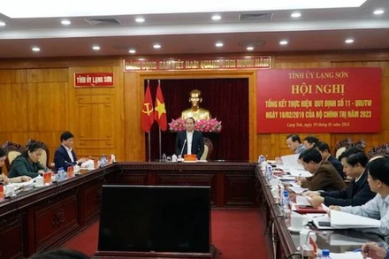 Tỉnh ủy Lạng Sơn thực hiện giao ban thực hiện Quy định số 11-QĐi/TW của Bộ Chính trị.