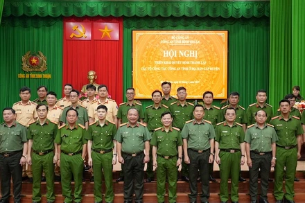 Công an Bình Thuận lập các tổ công tác.