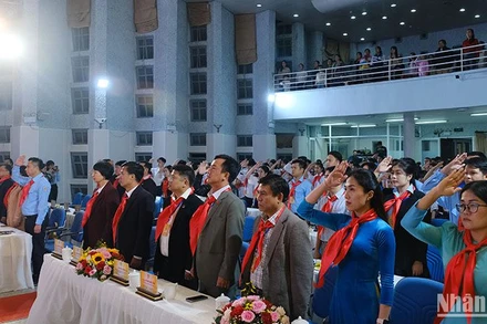 Quang cảnh Đại hội Cháu ngoan Bác Hồ tỉnh Lâm Đồng lần thứ XIII.