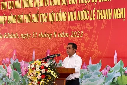 Bí thư Tỉnh ủy Hải Dương phát biểu tại buổi Lễ.