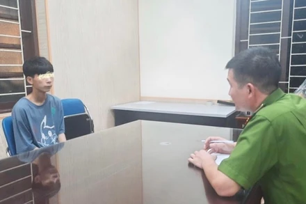 Trần Văn Đức tại cơ quan điều tra.