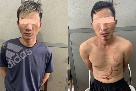 2 đối tượng cướp tiệm vàng Lương Văn Đạt (trái) và Nguyễn Văn Doanh.